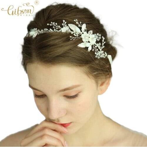 Wedding Hair Band Headpiece Crystal Floral Hair Vine For Bridal Accessories Jewelry Women Style Decoration