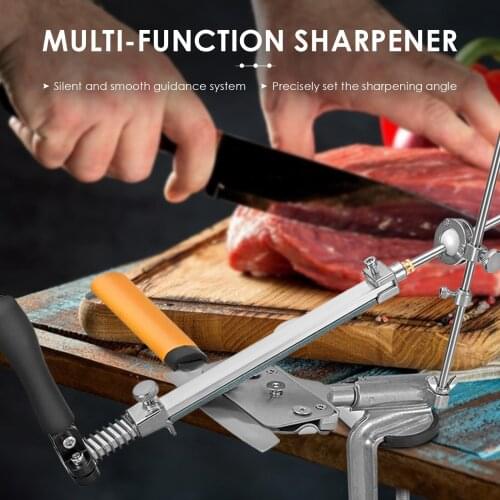 360 °Stainless Steel Knife Sharpener Rotation Fixed-Angle Knife Sharpener Professional Kitchen Sharpening Tool Set With 4 Stones