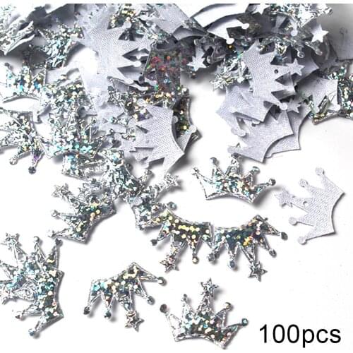Christmas 100Pcs Crown Shape Confetti New Year Wedding Party Table Scatter Decor king Debris party decorate