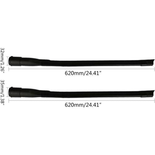 Universal 32mm 35mm Vacuum 625mm length Cleaner Long Flat Nozzle Head Suction Flexible Hose Tube