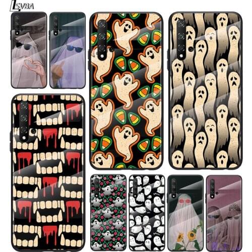 Funny Cute Ghost For Honor 30 20 10 9X 8X Pro Plus Lite Tempered Glass Hot New Shell Luxury Cover Phone Case