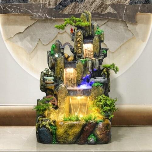 Zq Fish Pond Restaurant Balcony Courtyard Garden Floor Waterscape Big Decorations Home Decorations