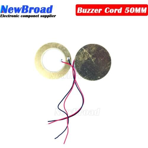 10Pcs Piezoelectric Piezo Ceramic Wafer Plate Dia 50mm For Buzzer Loudspeaker
