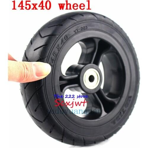 145X40 airless wheel for electric skateboard longboard with wheel pulley 6 inch tyres electric scooter solid wheel 140x50 tires