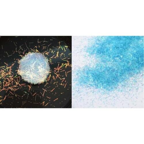 30g Bar Glitter Stripes Handmade Resin Jewelry Stuff DIY Nail Art Tiny Iridescent Sequins Holographic Sprinkle Confetti Craft