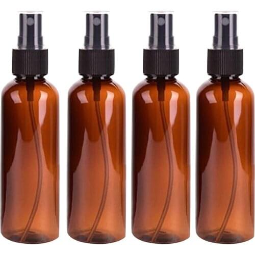 4pcs Liquid Spray Bottle Portable Polypropylene Fine Mist Spray Bottle Lip Gloss Tubes Containers cosmetics perfume bottle 100ML