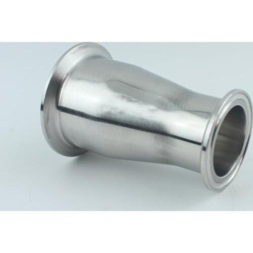 45mm 1.75" to 25mm 1" Pipe OD 2" to 1.5" Tri Clamp Reducer SUS 304 Stainless Sanitary Pipe Fitting Homebrew
