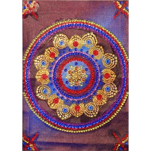 5D DIY Special Shaped Crystal Diamond Painting Round Flower Cross Stitch Embroidery Mosaic Painting Diamond Home Decoration Gift