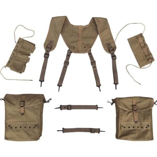 WWII US Army Hacksaw Ridge Army Medic Soldier Equipment Set-Bag-Belt-Strap