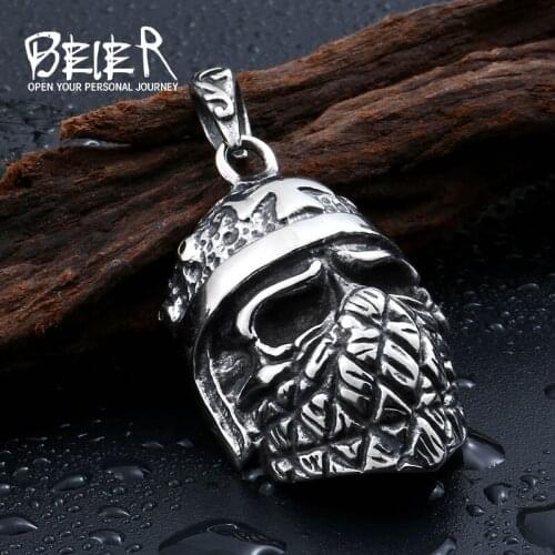 Beier 316L Stainless Steel pendant necklace Cool Cool Plated Cross Skull pendant Fashion Jewelry LLBP8-207P