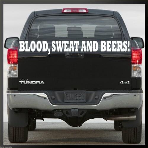 For Huge Blood Sweat & Beers Gas Fast N Loud Hot Rod VW Monkey Van Sticker decal Car Styling