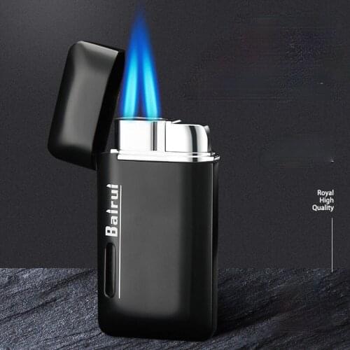 High Firepower Fighting Double Straight Puzzle Creative Metal Windproof Lighter Gadgets for Men Smoking Accessories Gift for Men