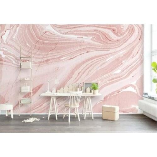 Wallpaper Mural European 3d Murals Pink Stone Texture Line Minimalist Environment Friendly TV Background Study Kitchen Bedroom