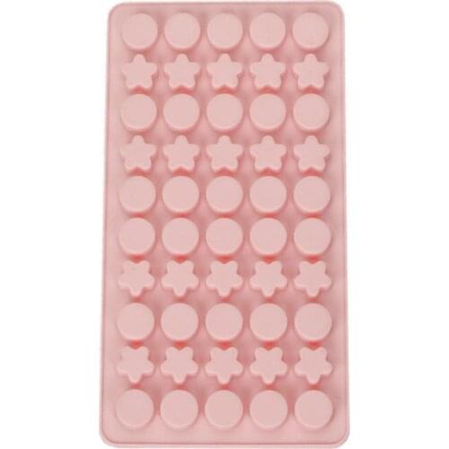 Flexible Decorative Silicone Round Five-Pointed Star Cake Mold Practical Cake Mould Wear-resistant for Refrigerator