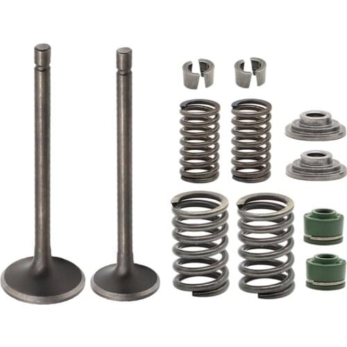 Intake Exhaust Valve Kit Cylinder Head Seals Springs for Honda XR200 XR200R 1980-2002 Xl185S 1979-1983 ATC200 ATC200E 1981-1983