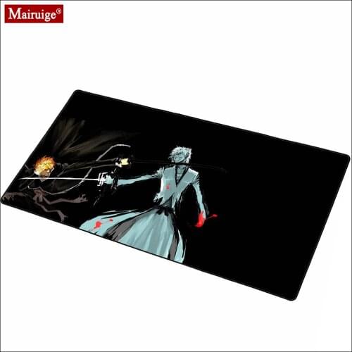 Kurosaki Ichigo Mouse Pad 90x40/80x30cm DIY Custom Gamer Mousepad Anime Gaming Padmouse Large XXL Desk Mats PC Keyboard Pad