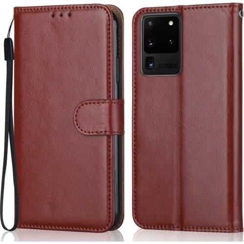 Flip Leather Case on For Samsung Galaxy S20 Ultra Case S20Ultra Wallet Case for On Samsung S20 Ultra Back Cover Luxury Phone Bag