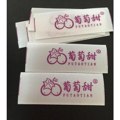 Fashion Brand Name Woven Tags for Garment Custom Clothing Label