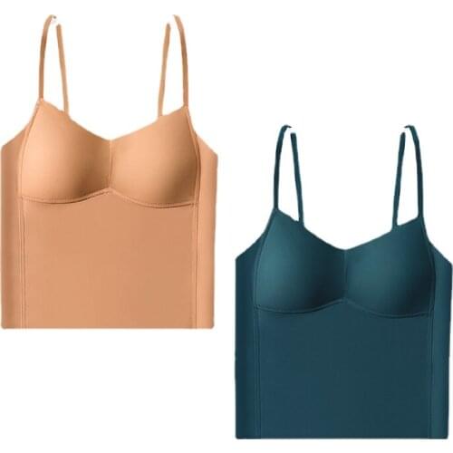 Fashion Womens Summer bra Wireless ice silk lingerie plus size bralette Cami Bra Tank Tops Solid Seamless Bralette