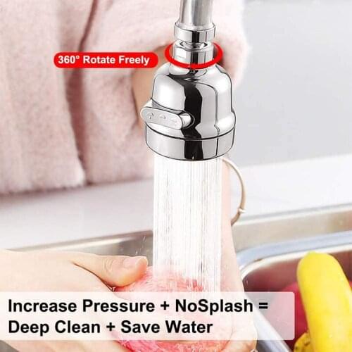 2020 Kitchen Faucet Head 360° Rotatable Faucet Sprayer Head Anti Splash Tap Booster Shower Water Saving Devices Kitchen Tool