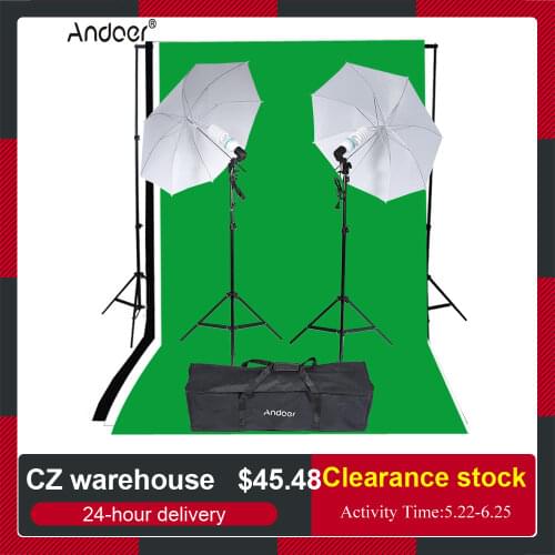 Andoer Photo Video Equipment Photography Lighting Kit Studio Portrait Product Light Tent Set Photo Studio Kit