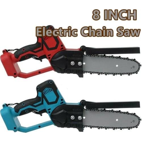 8 inch 1080W Electric Saw Chainsaw Wood Cutters Bracket Brushless Motor For Makita 18v Battery 500r/min Chain Saw Power Tool