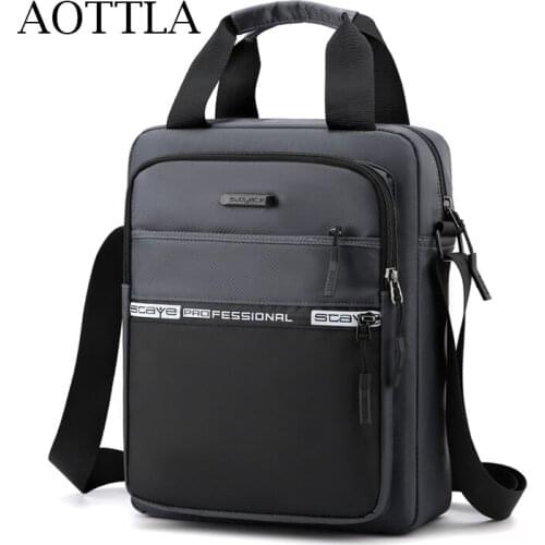 AOTTLA Casual Men Shoulder Bag Oxford Cloth Crossbody Bags Fashion Mens Handbag 2021 New Large Capacity Versatile Messenger Bag