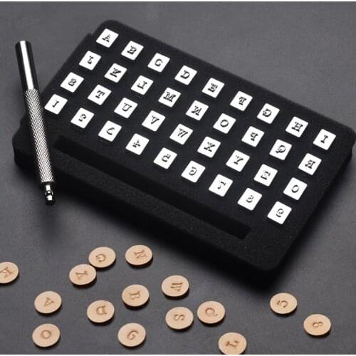 36Pcs / Set 3mm/6mm Steel Punch Alphabet Letter A-Z Number 0-9 Stamper Metal Leather Punching Tools For DIY Leather Craft Tool