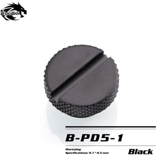 Bykski G1/4 " Hand tighten Water Stop Water Cooling System Sealing Lock Computer Accessories Fitting Use a Coin to Tightening