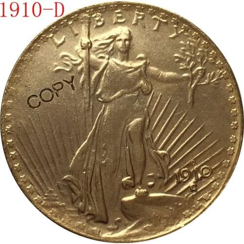 USA 1910-D $20 St. Gaudens Coin Copy