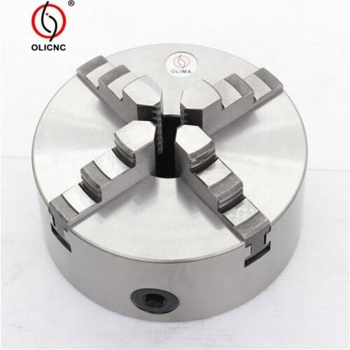 Machine tools K12 type K12-160 Type 4 jaw Self-centring Cylinder Center mounting Lathe Chucks For CNC