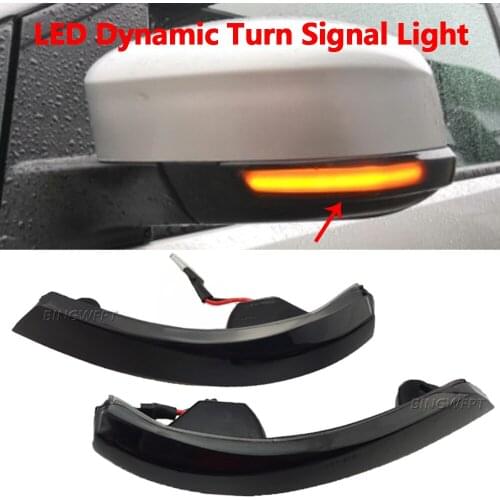 2pcs Flowing Side Wing Rearview Mirror Indicator Blinker LED Dynamic Turn Signal Light For Ford Focus 2 3 Mk2 Mk3 Mondeo Mk4