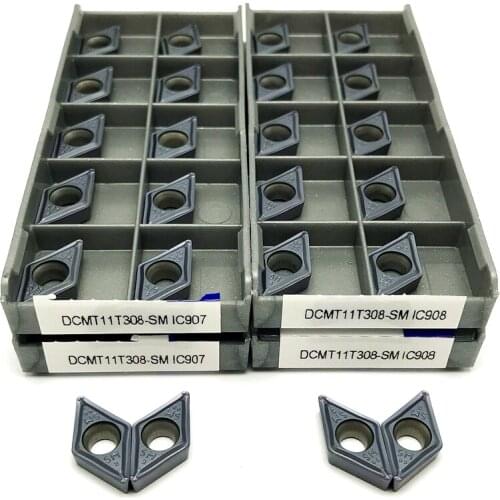 DCMT11T304 SM IC907 DCMT11T304 SM IC908 carbide insert Cutting tool Internal Turning tool CNC Lathe Tools DCMT Turning insert