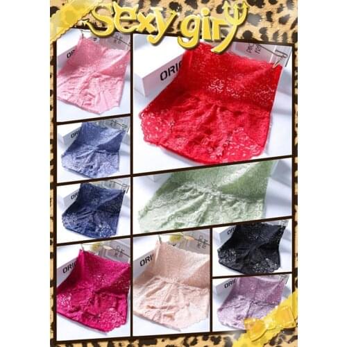 2PCS Sexy Lace Shapers Panties Europe Women Seamless Hip Raise Slimming Tummy Control Briefs Transparent 3XL Plus Size Lingerie