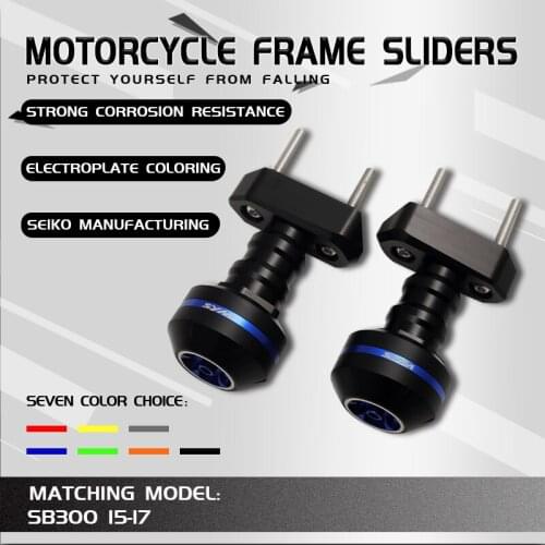 Motorcycle CNC Aluminum Falling Protection Frame Sliders Crash Protector For SYM SB300 SB 300 2015 2016 2017