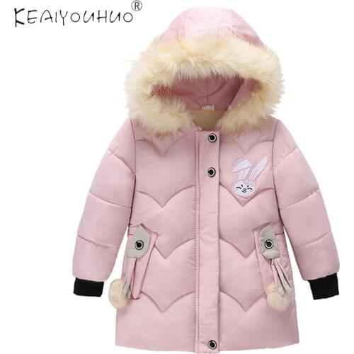 Winter Coat New Baby Clothes Fashion Childrens Jacket Hoodies Coat For Girl Zipper Windbreaker For Girls For 3 4 5 Age