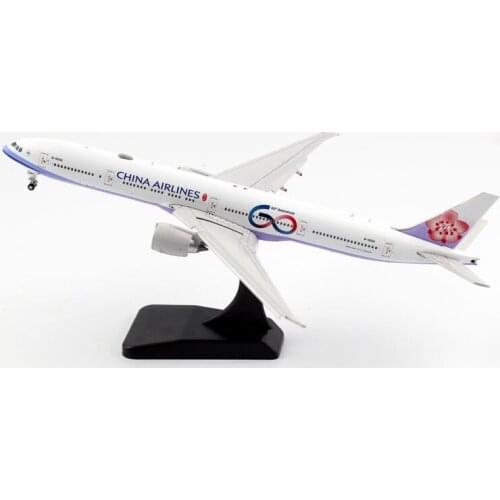 1:400 Scale China Airways B777-300ER Airlines Model with Base Alloy Aircraft For Collectible Souvenir Show Gift Toys