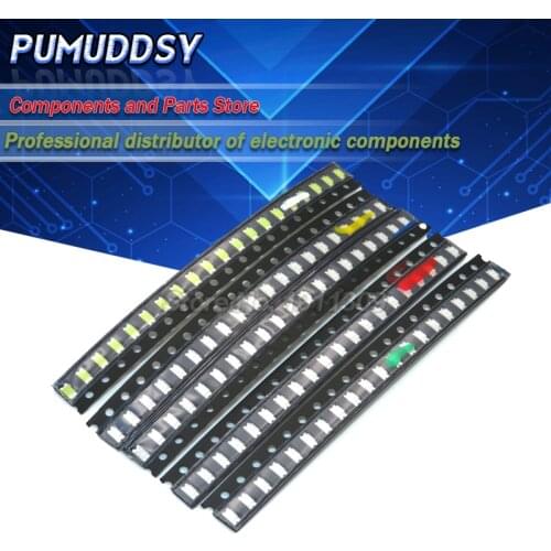 100PCS 1206 SMD LED light Package LED Package Red White Green Blue Yellow 1206 led in stock