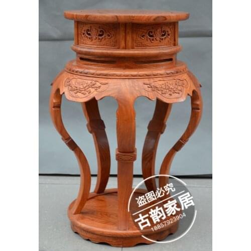 African rosewood mahogany furniture bonsai flower round a few wood frame phone a few special offer free shipping