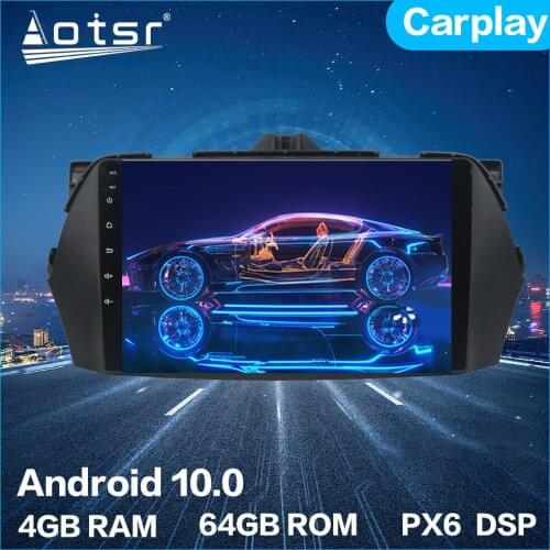 Aotsr Android 10.0 4+64GB Car Radio Player GPS Navigation Car Stereo HD Multimedia Unit For Suzuki CIAZ 2013 - 2017 DSP Carplay