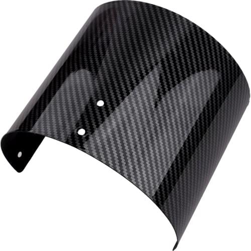 Car Air Intake Cone Cover Heat Shield Fit for 2.5" -5.5" Air Filter Stainless steel Carbon Fiber Texture Universal