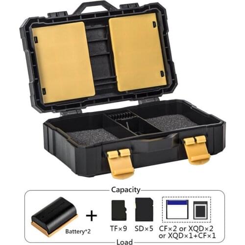 SLR Camera Battery Protection Box SD TF Memory Card Storage Box Holder For Canon LP-E6 Sony FZ100 Support Direct Sales