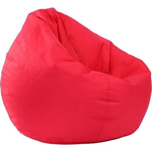 Lazy Sofa Cover Solid Color Waterproof Soft Clothes Pillow Storage Bag Lounge Bean Slipcover Sofa Cover Home Textile