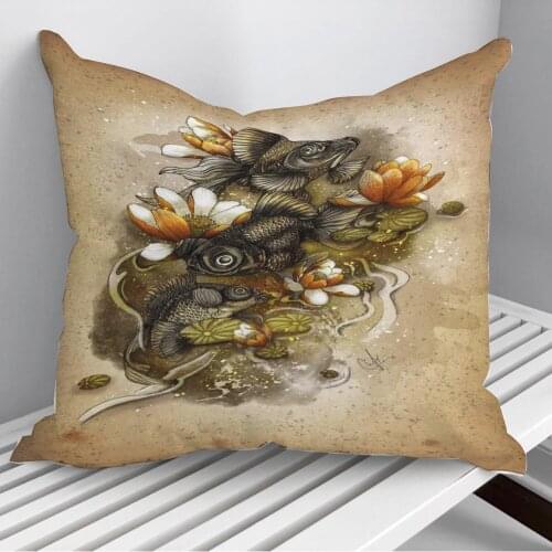 Black moors Throw Pillows Cushion Cover On Sofa Home Decor 45*45cm 40*40cm Gift Pillowcase Cojines Dropshipping