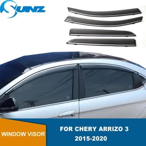 Side Window Deflectors For Chery Arrizo 3 2015 2016 2017 2018 2019 2020 Window Visor Sun Rain Guard Defletors SUNZ