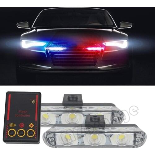 Fso flash auto Flasher police light 2x3 LED strobe lights police flasher police lights strobe light Stroboscopes