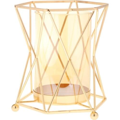 Geometric Votive Candle Holders Candelabra Wedding Dining Table Centerpiece