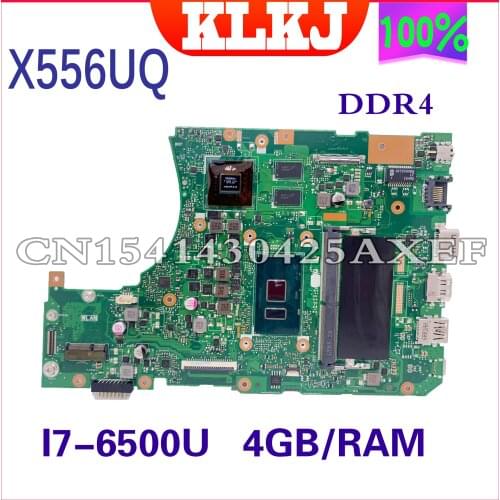 KLKJ X556UQK Laptop motherboard for ASUS X556UB X556UQ X556UJ X556UF X556U original mainboard 2GB-RAM I5-7200U GT940MX 2GB