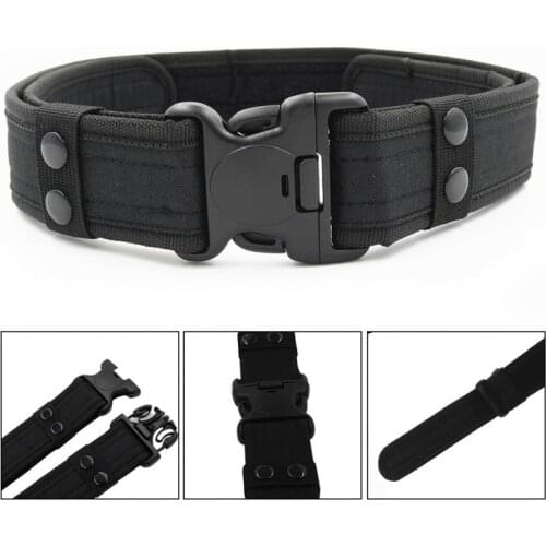 Practical Tactical Waistband Outdoor Canvas Army Belt with Buckle For Men Male Waistband Camouflage Tactical #11