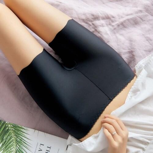 ZJX Womens Boyshorts Pants Summer Ice Silk Womens Safety Short Pants Seamless Nylon Exposed Short Pants Girls Underwear